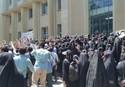 انتقاد از «تجمع و تحریم کلاس‌ها» / دفاع رئیس دانشگاه تهران از «ورود لباس شخصی‌ها به دانشگاه»