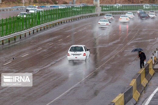 باران پاییزی در تبریز