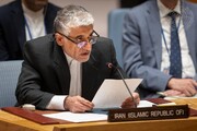 سفير إيران لدى الأمم المتحدة يدين سرقة الموارد الطبيعية لسوريا