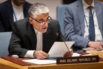 إيرواني: إيران ترفض ادعاءات الكيان الصهيوني الكاذبة بانتهاك قرار مجلس الأمن الدولي رقم 2231