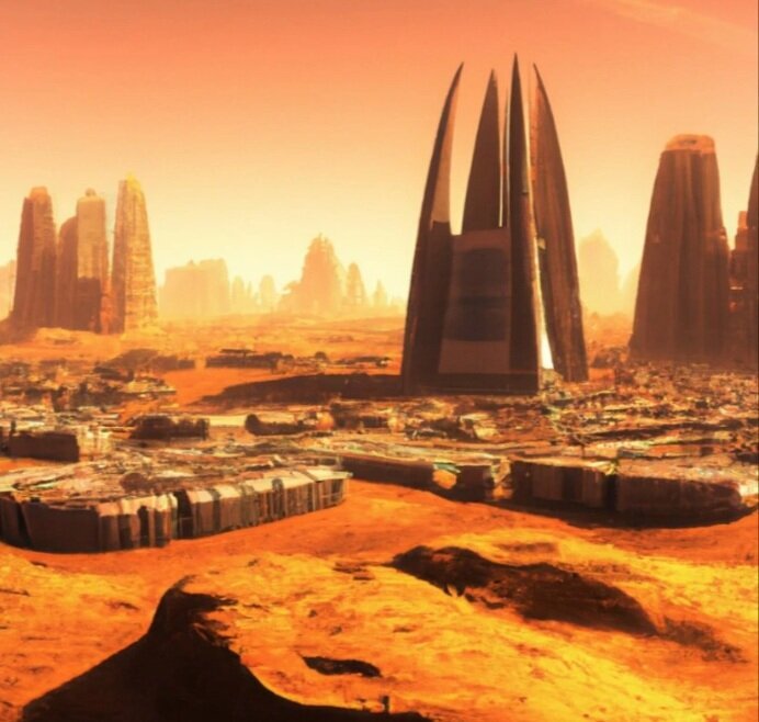 عکس | شهر مریخی ایلان ماسک این شکلی خواهد بود!
