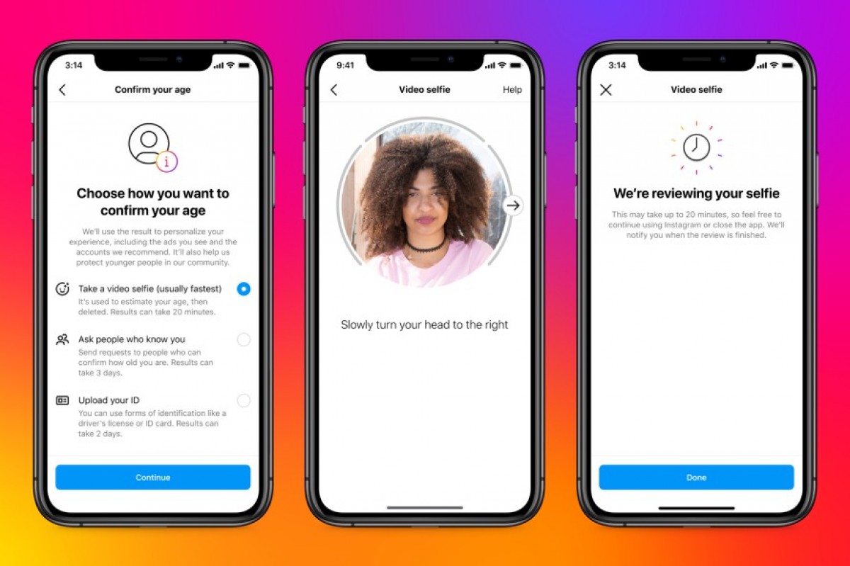 احراز سن کاربران اینستاگرام با ویدئوی سلفی