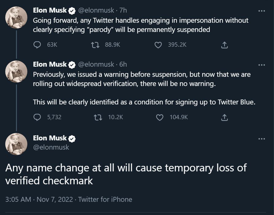 عکس | هشدار قاطع ایلان ماسک به جاعلان هویت در توییتر