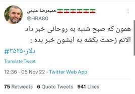 کنایه سنگین مداح معروف به رئیسی درباره افزایش قیمت دلار