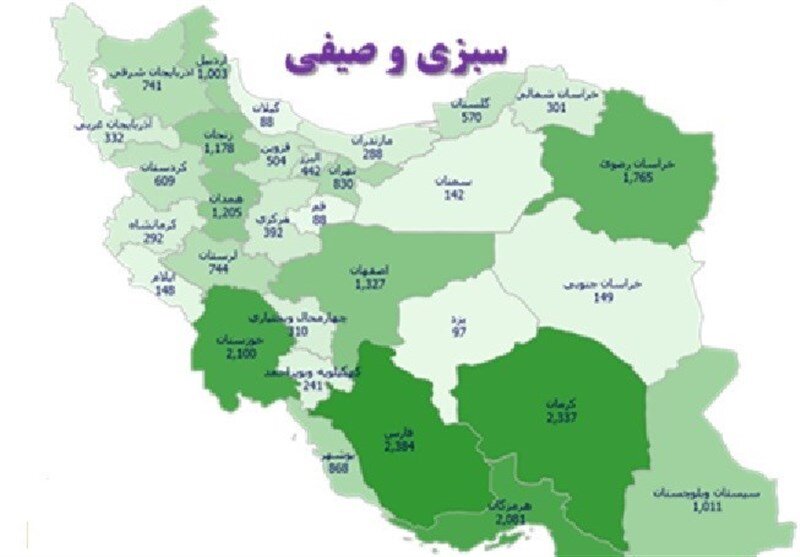 کدام استانهای کشور برای تولید سبزی و صیفی انتخاب شدند؟ + اینفوگرافیک