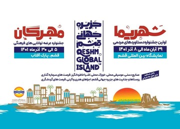 برگزاری نمایشگاه دستاوردهای مردمی جزیره جهانی قشم "شهریما" برگزاری نمایشگاه دستاوردهای مردمی جزیره جهانی قشم "شهریما"