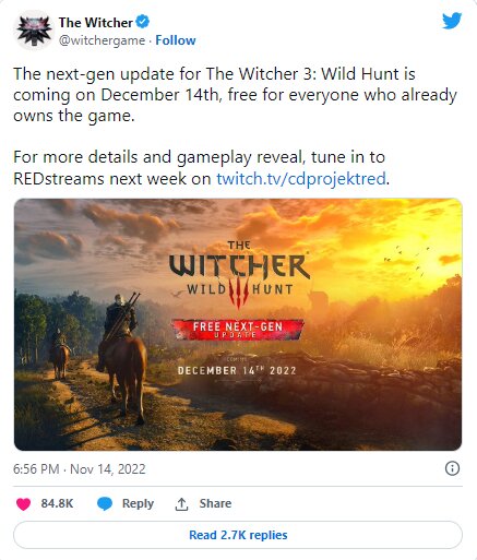 تاریخ انتشار بازی «ویچر ۳» اعلام شد