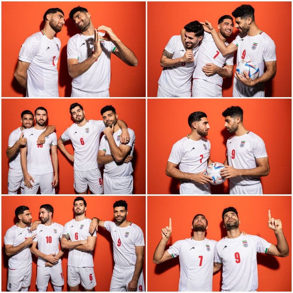 عکس| شوخی و ژستهای خاص طارمی، جهانبخش، عزتاللهی و انصاریفرد مقابل دوربین فیفا