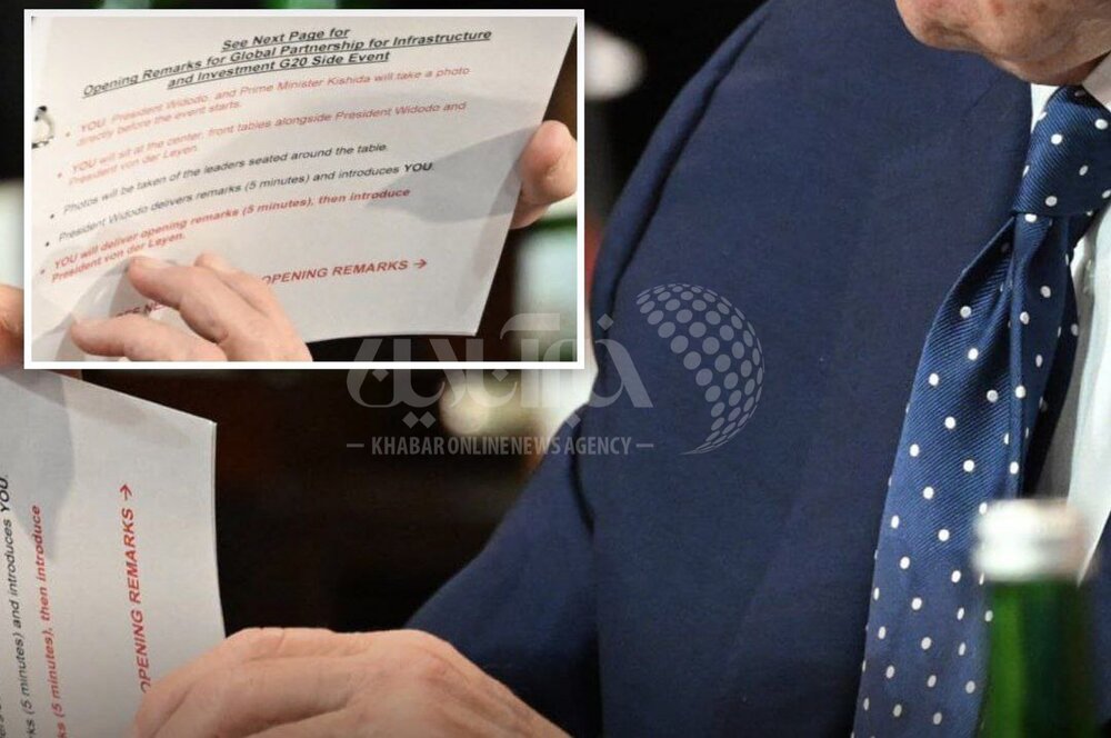 عکس | راهنماییهایی برای بایدن؛ «بنشین... عکس بگیر...»