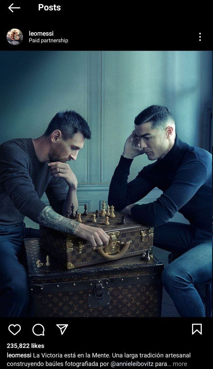 عکس| پست مشترک رونالدو و مسی در آستانه جامجهانی