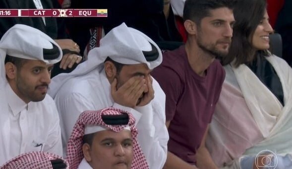 عکس | اشک قطری‌ها بعد از خوردن گل دوم مقابل اکوادور