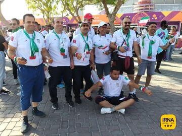 حضور پرتعداد هواداران ایرانی