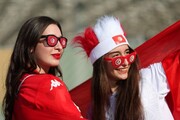 تصاویر | تیپ خاص زنان تونسی در جام جهانی 2022 قطر