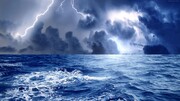 عکس | اقیانوس طوفانی در آسمان