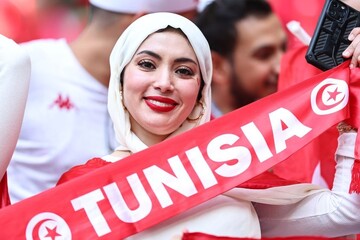 تصاویر | تیپ خاص زنان تونسی در جام جهانی 2022 قطر