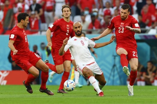 اولین بازی بدون گل جام 22؛ توقف دانمارک مقابل تونس