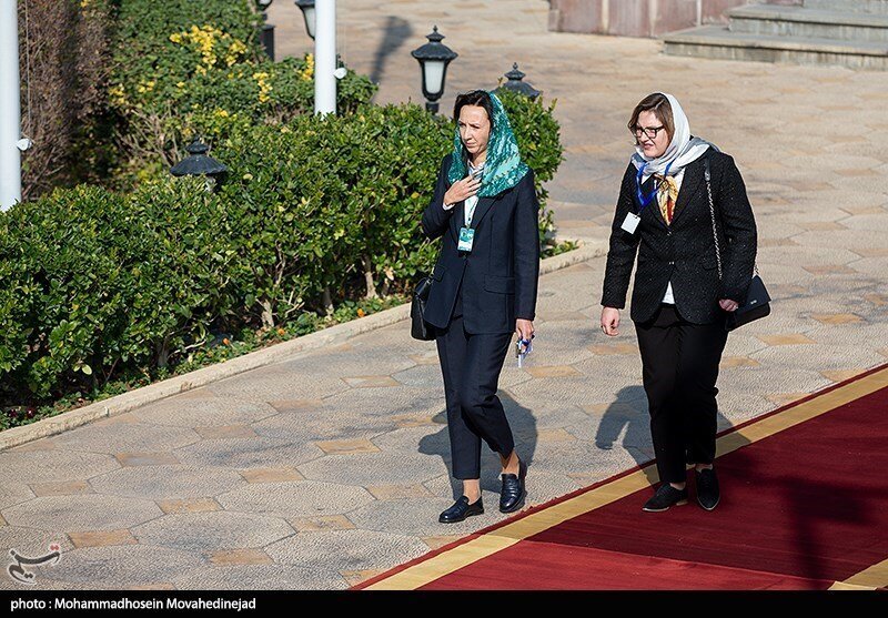پوشش و حجاب زنان هیات همراه نخست وزیر بلاروس در ایران + عکس