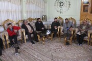 دیدار استاندار و تعدادی از بسیجیان سازمان بسیج رسانه با خانواده شهید شهرانی