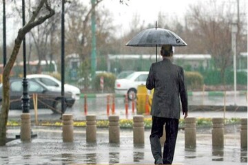 ورود سامانه بارشی به کشور و بارش باران در این استان‌ها