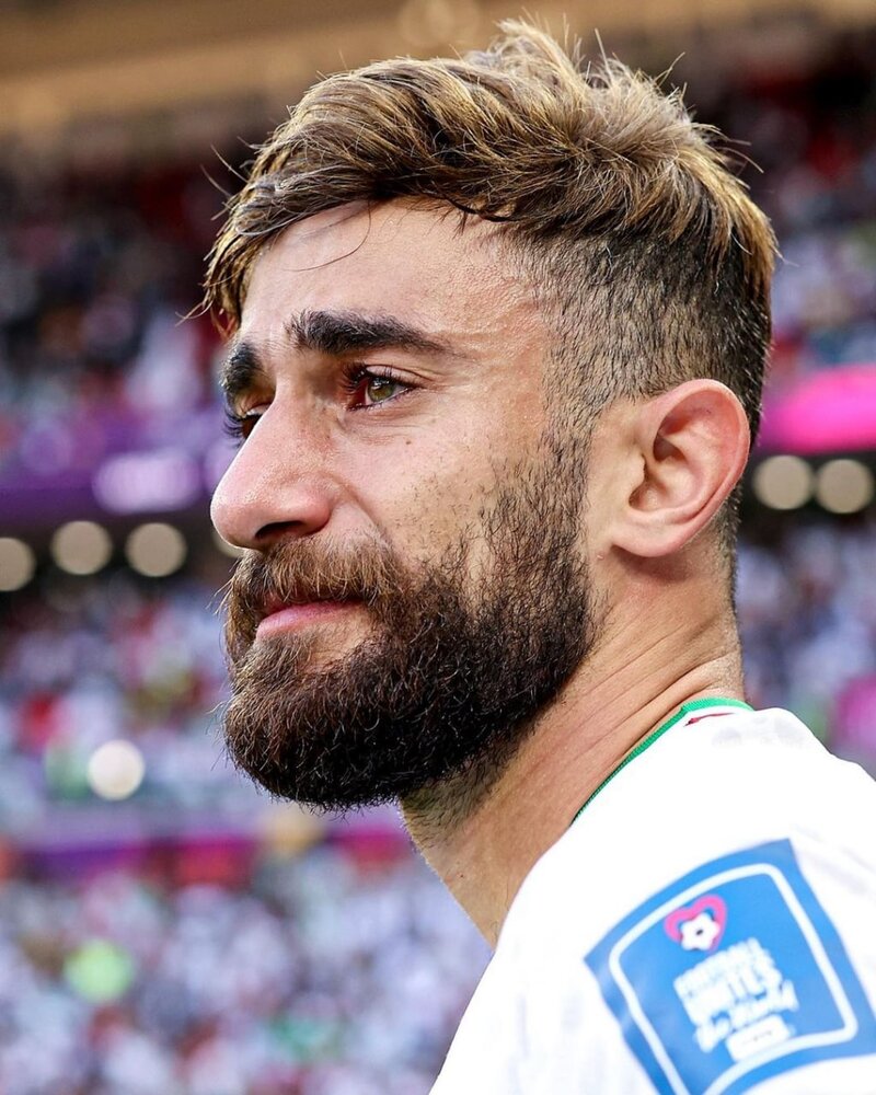 عکس | بغض علی قلیزاده پس از پیروزی ایران