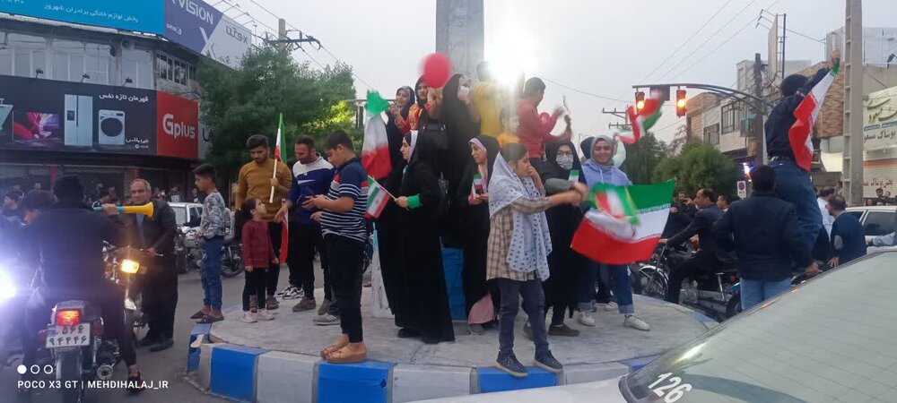 گزارش تصویری/خوشحالی مردم دزفول بعد از برد ایران 
