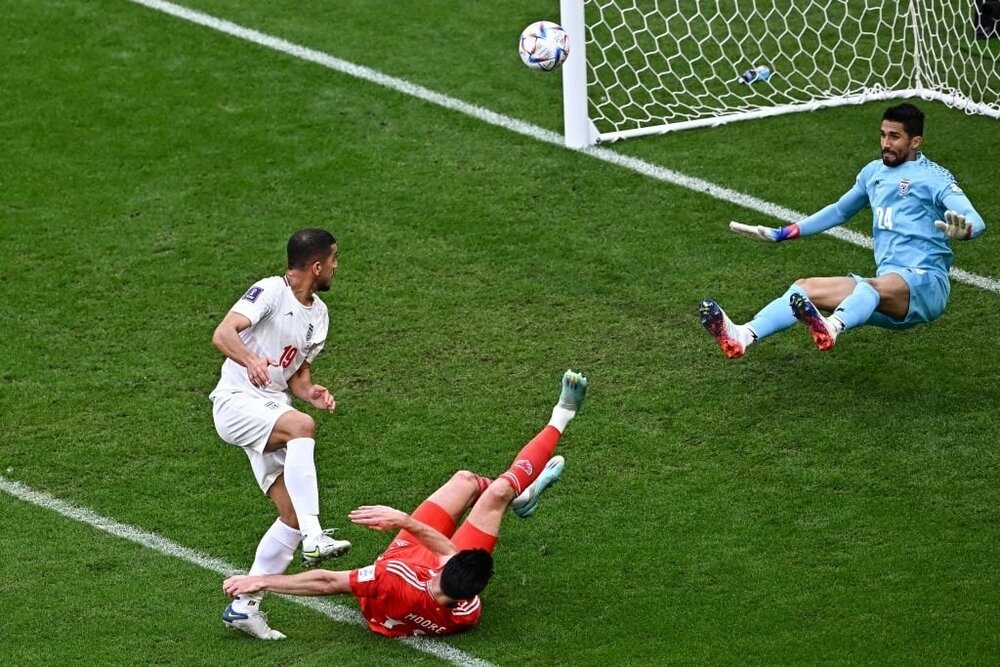 عکس | لحظه کلیدی برد ایران مقابل ولز