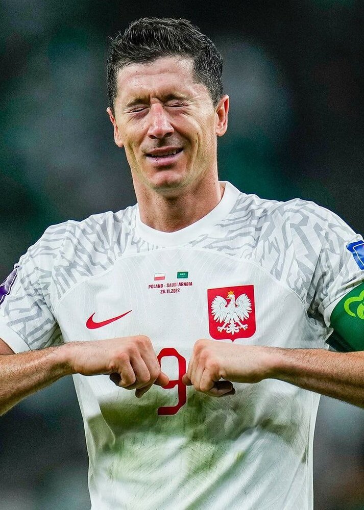 عکس | شیرینترین اشکهای لواندوفسکی؛ بغض روبرت ترکید