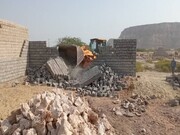 بیش از ۲۶ هزار متر مربع از اراضی ملی و دولتی در جزیره قشم رفع تصرف شد