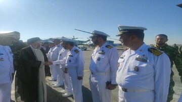 رئیس جمهور به شهرستان جاسک وارد شد