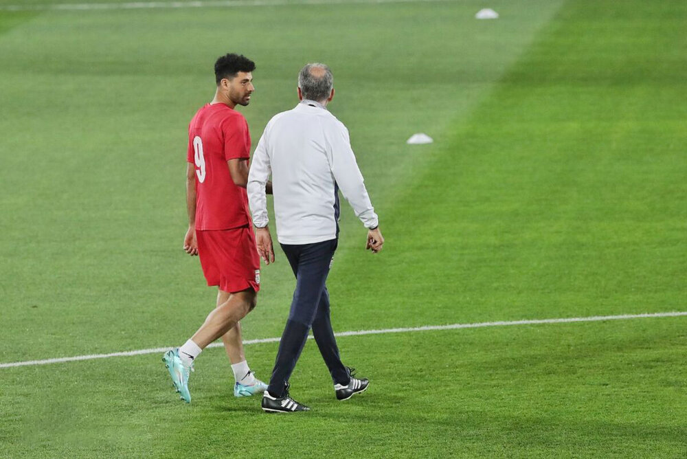 عکس| کیروش با طارمی مشورت کرد؟