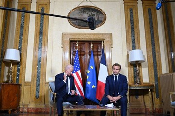 بیانیه ضدایرانی مکرون و بایدن منتشر شد بیانیه ضدایرانی مکرون و بایدن منتشر شد