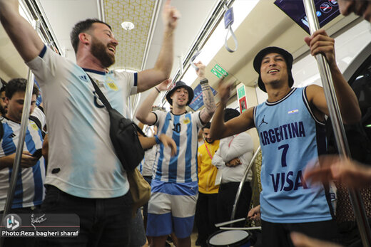 ببینید | خیابان‌های دوحه در تسخیر هواداران آرژانتینی