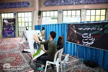 تصویر حاج قاسم در قاب طراحی هنرمندان تصویر حاج قاسم در قاب طراحی هنرمندان