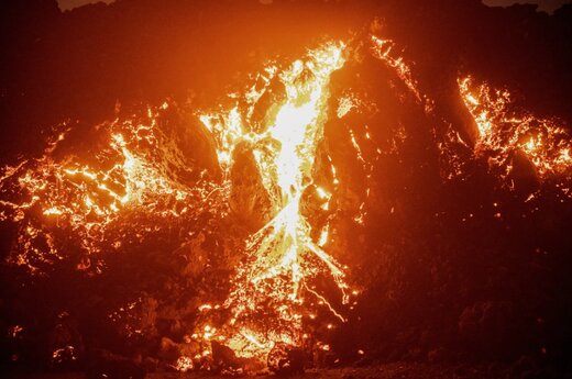 ببینید | تصاویری وحشتناک از بزرگترین آتشفشان فعال جهان