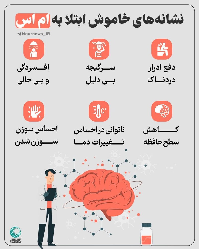 اینفوگرافیک | نشانههای خاموش ابتلا به MS