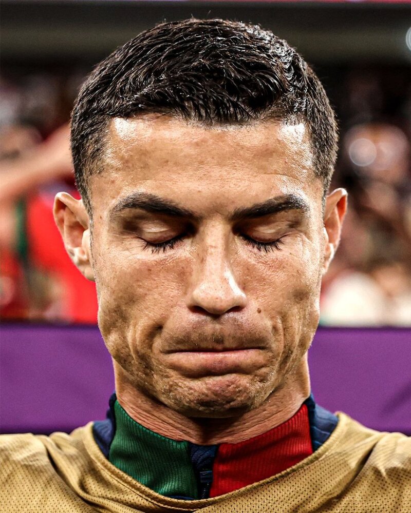 عکس | چهره مغموم رونالدو در نیمکت دخیرهها