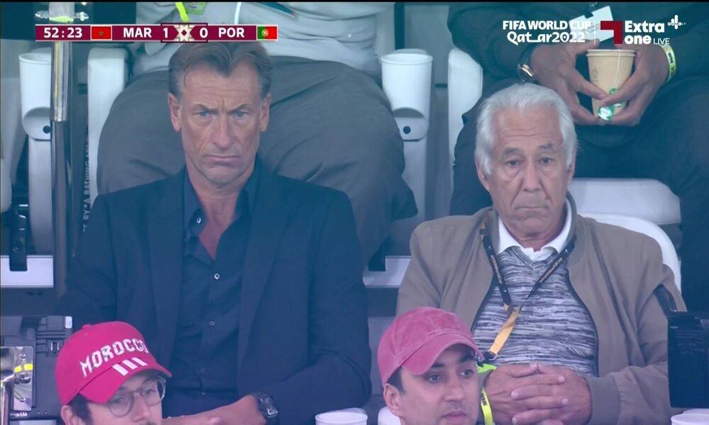 عکس | گزینه جانشینی کیروش تماشاگر صعود تاریخی مراکش