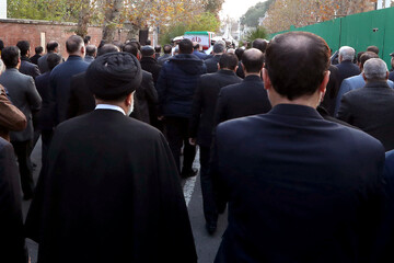 مراسم تشییع پیکر مهندس رستم قاسمی در نهاد ریاست جمهوری