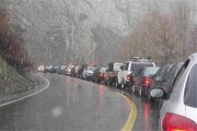 بارش برف و باران در ۴ استان/ ترافیک نیمه سنگین در این جاده‌ها