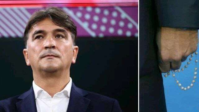 عکس | سرمربی کرواسی در حین بازی ذکر میگوید