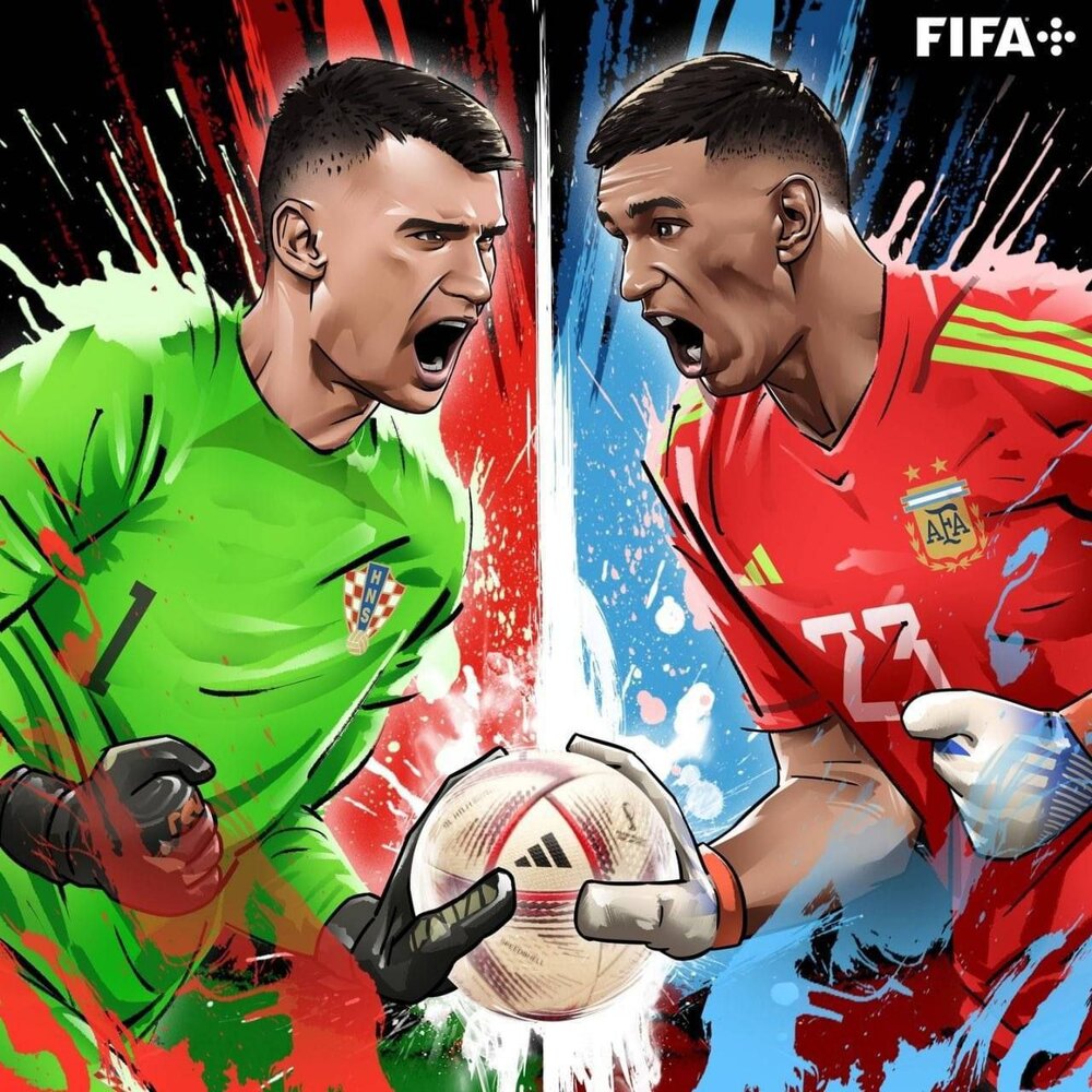 پوستر فیفا برای تقابل آرژانتین و کرواسی