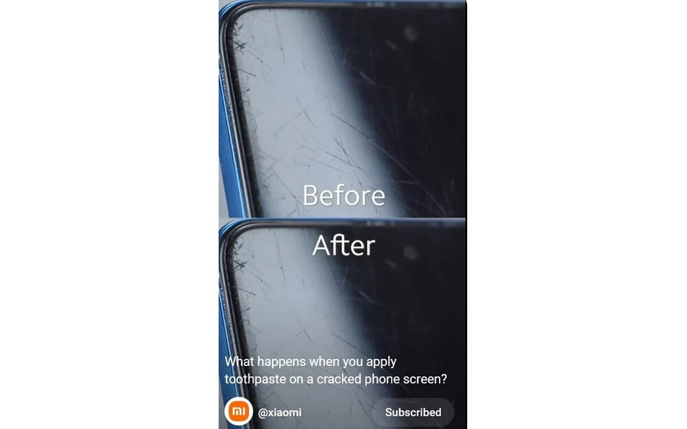 تاثیر استفاده از خمیر دندان برای صفحهنمایش ترکخورده گوشی