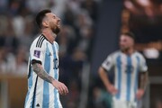 عکس | قاب‌های پربازدید از حسرت لیونل بعد از سُر خوردن جام از دست آرژانتین