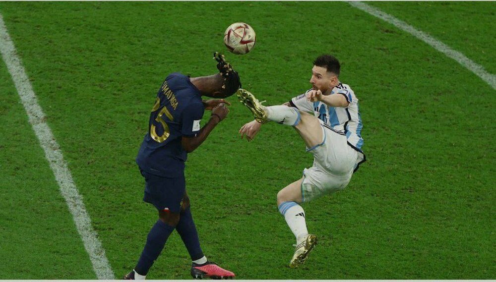 عکس | حرکت خطرناک مسی روی ستاره رئال مادرید