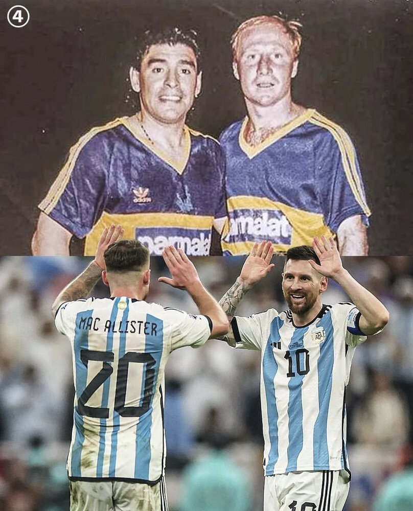 عکس | از مارادونا تا مسی؛ خوشبخت‌ترین پدر و پسر فوتبالی جهان!