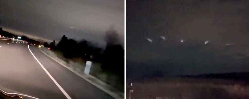 عکس | شکار لحظه پرواز بشقابپرندهها در آسمان آمریکا؟