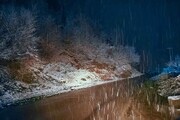 ببینید | بارش شدید برف هشتگرد البرز