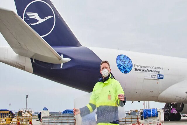 هواپیمایی با فناوری پوست کوسه / عکس