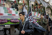 تشییع پیکرهای پاک ۲۰۰ شهید گمنام دفاع مقدس در تهران + عکس‌ها