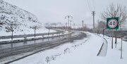 ببینید | برف و کولاک زمستانی در جاده فیروزکوه